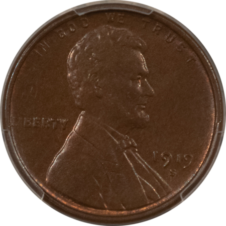 Lincoln Cents (Wheat) 1919-S LINCOLN CENT – PCGS MS-63 BN, CHOICE & SMOOTH!