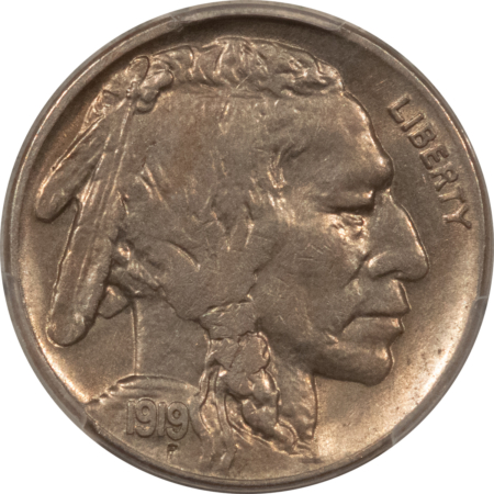 Buffalo Nickels 1919-S BUFFALO NICKEL – PCGS AU-58, VERY TOUGH COIN! NICE ORIGINAL!