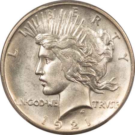 New Certified Coins 1921 $1 HIGH RELIEF PEACE DOLLAR – PCGS MS-62, WHITE & NICE! KEY-DATE!