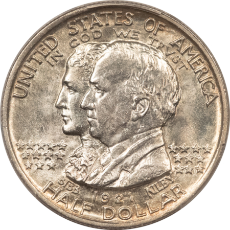 Early Commems 1921 ALABAMA COMMEMORATIVE HALF DOLLAR PCGS MS-63, BLAST WHITE, PREMIUM QUALITY!