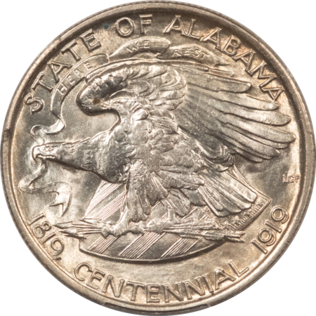 Early Commems 1921 ALABAMA COMMEMORATIVE HALF DOLLAR PCGS MS-63, BLAST WHITE, PREMIUM QUALITY!