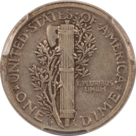 Mercury Dimes 1921-D MERCURY DIME – PCGS VF-35, NICE ORIGINAL KEY-DATE!