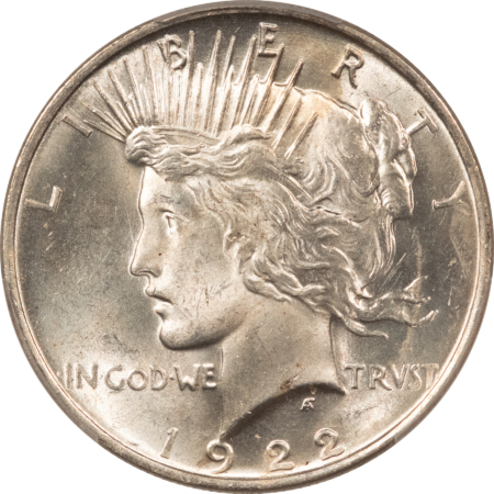 Dollars 1922 $1 PEACE DOLLAR – PCGS MS-64, FRESH WHITE