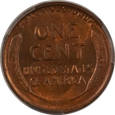 Lincoln Cents (Wheat) 1922-D LINCOLN CENT – PCGS MS-63 RB, CHOICE! LOTS OF RED!