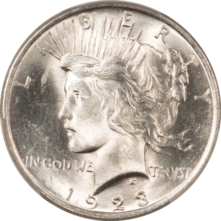 Dollars 1923 $1 PEACE DOLLAR – PCGS MS-64 BLAST WHITE!