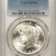 New Certified Coins 1922 $1 PEACE DOLLAR – PCGS MS-65, CREAMY WHITE GEM!