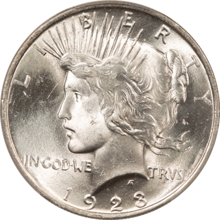 New Certified Coins 1923 $1 PEACE DOLLAR – PCGS MS-64, BLAZING WHITE