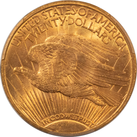 $20 1923 $20 ST GAUDENS GOLD DOUBLE EAGLE PCGS MS-64+ CAC, PRETTY & LOOKS STONE GEM!