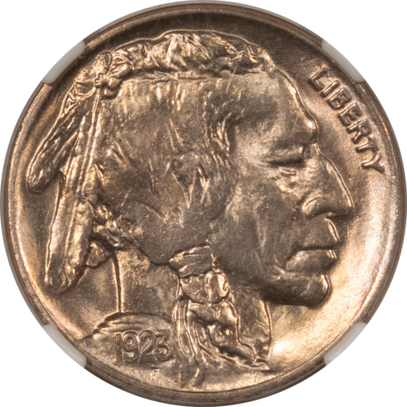 Buffalo Nickels 1923 BUFFALO NICKEL – NGC MS-64, FRESH & LUSTROUS!