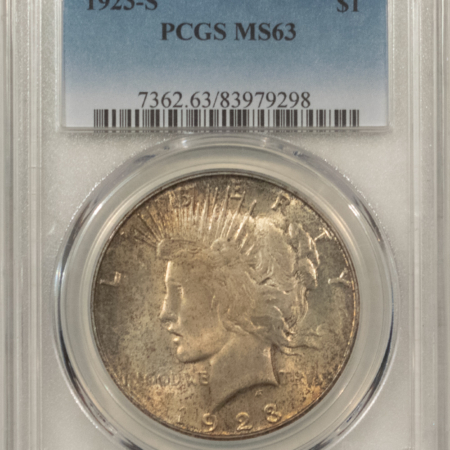 New Certified Coins 1923-S $1 PEACE DOLLAR – PCGS MS-63, CHOICE & ORIGINAL!