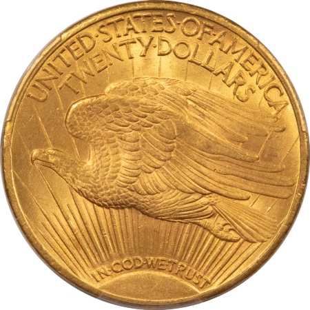 $20 1924 $20 ST GAUDENS GOLD DOUBLE EAGLE – PCGS MS-65, FRESH GEM!
