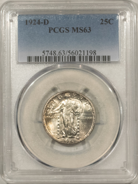 New Certified Coins 1924-D STANDING LIBERTY QUARTER – PCGS MS-63