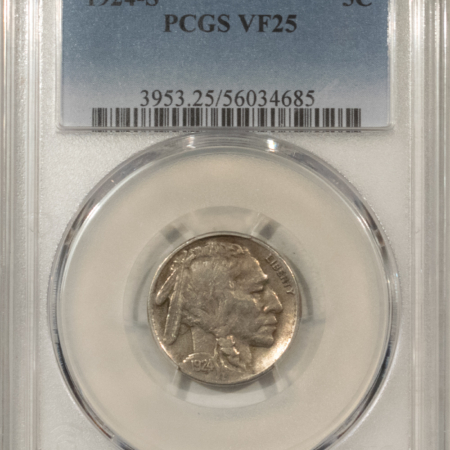 Buffalo Nickels 1924-S BUFFALO NICKEL – PCGS VF-25