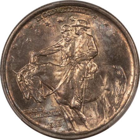 Early Commems 1925 STONE MOUNTAIN COMMEMORATIVE HALF DOLLAR PCGS MS-65, REALLY PRETTY, PQ GEM!