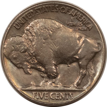Buffalo Nickels 1925-S BUFFALO NICKEL – WELL-STRUCK AU OR BETTER, OLD CLEANING