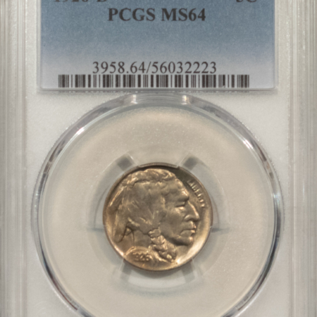 Buffalo Nickels 1926-D BUFFALO NICKEL – PCGS MS-64, LUSTROUS AND TOUGH!