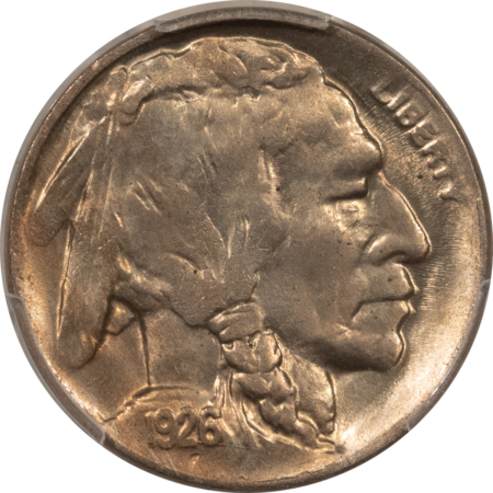 Buffalo Nickels 1926-D BUFFALO NICKEL – PCGS MS-64, LUSTROUS AND TOUGH!