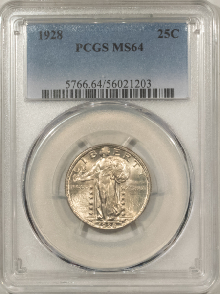 New Certified Coins 1928 STANDING LIBERTY QUARTER – PCGS MS-64