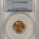 Lincoln Cents (Wheat) 1918-S LINCOLN CENT – PCGS MS-63 RD, SCARCE IN RED! UNDER RATED!