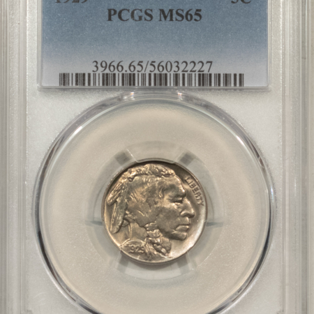 Buffalo Nickels 1929 BUFFALO NICKEL – PCGS MS-65, FRESH GEM!