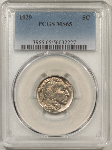 Buffalo Nickels 1929 BUFFALO NICKEL – PCGS MS-65, FRESH GEM!