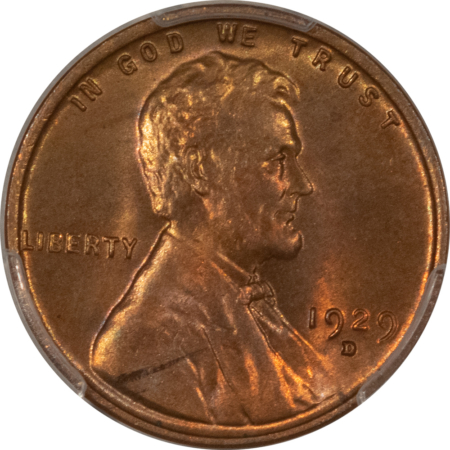 Lincoln Cents (Wheat) 1929-D LINCOLN CENT – PCGS MS-64 RB