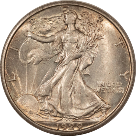 Half Dollars 1929-D WALKING LIBERTY HALF DOLLAR – UNCIRCULATED WITH A CHOICE LOOK!