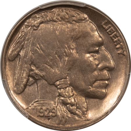 Buffalo Nickels 1929-D BUFFALO NICKEL – PCGS MS-64, ORIGINAL, LOOKS GEM!