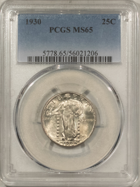 New Certified Coins 1930 STANDING LIBERTY QUARTER – PCGS MS-65