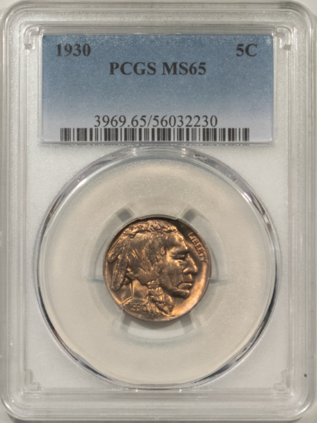 Buffalo Nickels 1930 BUFFALO NICKEL – PCGS MS-65, LUSTROUS GEM!