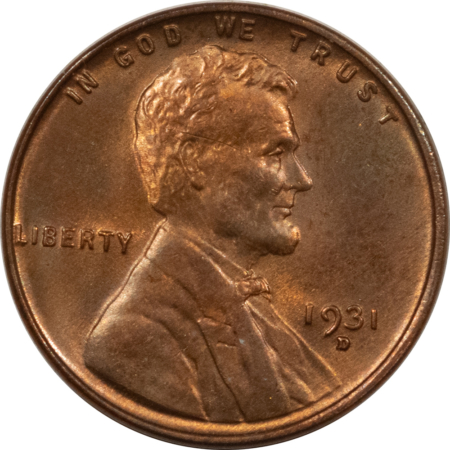 Lincoln Cents (Wheat) 1931-D LINCOLN CENT – UNCIRCULATED!