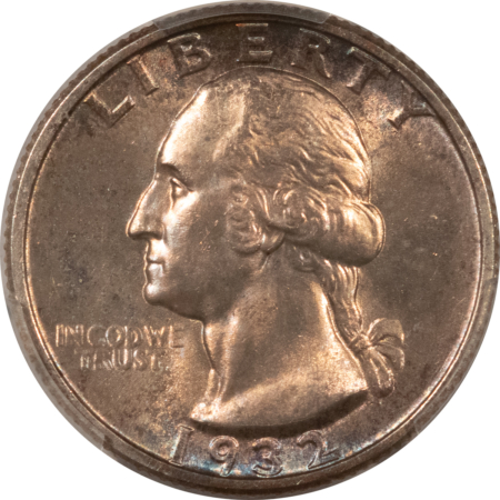 New Certified Coins 1932 WASHINGTON QUARTER – PCGS MS-64, ORIGINAL AND PRETTY!