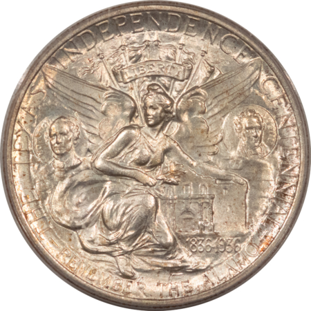 CAC Approved Coins 1934 TEXAS COMMEMORATIVE HALF DOLLAR – PCGS MS-64 CAC 2 PIECE OGH, LOOKS 66, PQ+