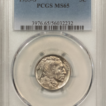 Buffalo Nickels 1935-S BUFFALO NICKEL – PCGS MS-65, BLAZING GEM!