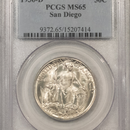 New Certified Coins 1936-D SAN DIEGO COMMEMORATIVE HALF DOLLAR – PCGS MS-65, BLAZING GEM!