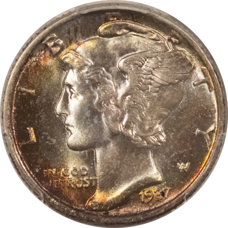 Mercury Dimes 1937 MERCURY DIME – PCGS MS-67, PRETTY & PREMIUM QUALITY!