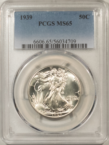 Half Dollars 1939 WALKING LIBERTY HALF DOLLAR – PCGS MS-65