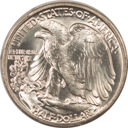 Half Dollars 1940 WALKING LIBERTY HALF DOLLAR – PCGS MS-64, PREMIUM QUALITY! HEADLIGHT!