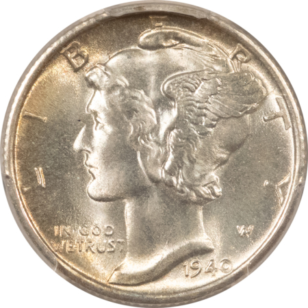 Mercury Dimes 1940-S MERCURY DIME- PCGS MS-67 FB, SUPERB GEM!