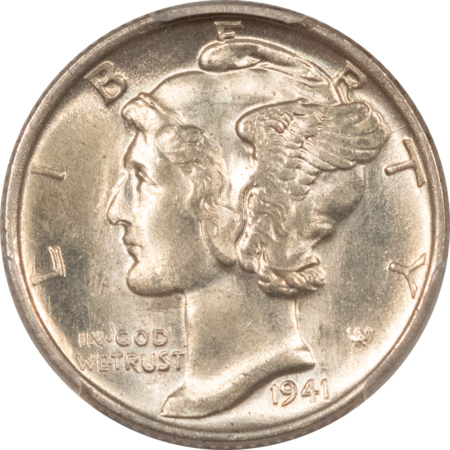Mercury Dimes 1941 MERCURY DIME – PCGS MS-64 FB
