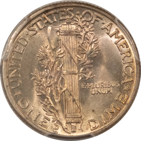 Mercury Dimes 1943-D MERCURY DIME – PCGS MS-65 FB, PRETTY GEM!