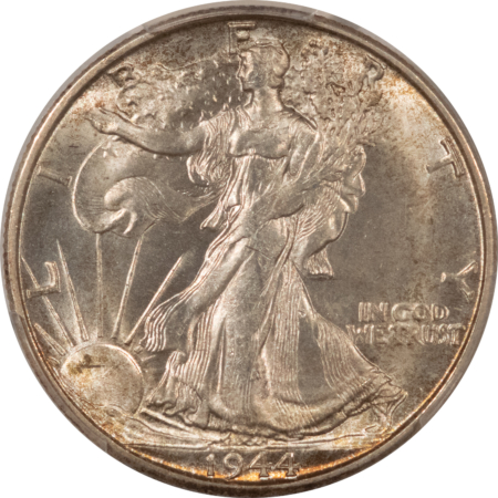 Half Dollars 1944-S WALKING LIBERTY HALF DOLLAR – PCGS MS-65, CLEAN SURFACE! ORIG WHITE GEM!