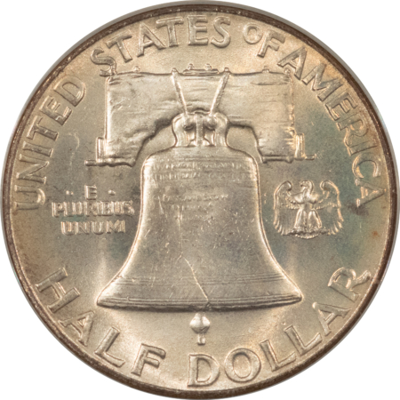 Franklin Halves 1948 FRANKLIN HALF DOLLAR – ANACS MS-65 FBL, PRETTY!