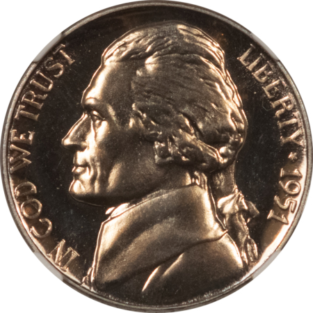 Jefferson Nickels 1951 PROOF JEFFERSON NICKEL – NGC PF-67, SUPERB GEM!