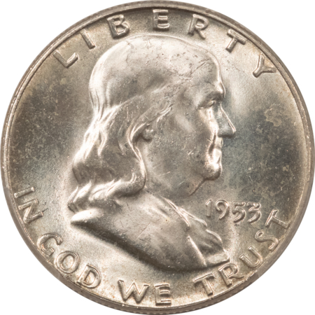 Franklin Halves 1953 FRANKLIN HALF DOLLAR – PCGS MS-64 FBL