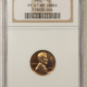Lincoln Cents (Wheat) 1955 PROOF LINCOLN CENT – ANACS PR-66 CAMEO, RED & PQ! OLD WHITE ANACS HOLDER