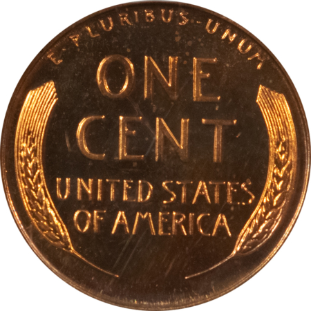 Lincoln Cents (Wheat) 1954 PROOF LINCOLN CENT – NGC PF-67 RD CAMEO, SUPERB RED!