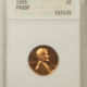 Lincoln Cents (Wheat) 1956 PROOF LINCOLN CENT – PCGS PR-67 CAM, OLD GREEN HOLDER, FULL RED CAMEO!