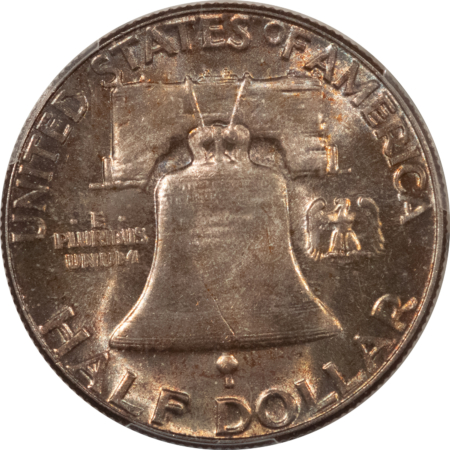 Franklin Halves 1957 FRANKLIN HALF DOLLAR – PCGS MS-66, PRETTY!