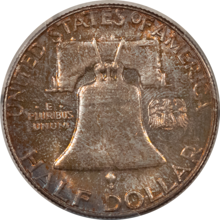 Franklin Halves 1959 FRANKLIN HALF DOLLAR – PCGS MS-65, PRETTY & PREMIUM QUALITY, LOOKS 66+!